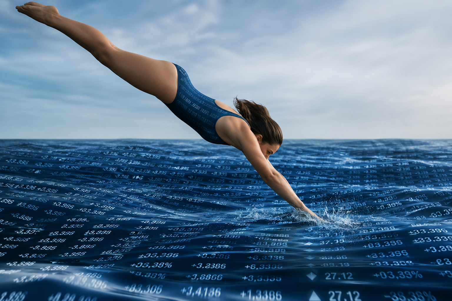 SHoF ESG data internship 2026 – diver swimming through digital data ocean