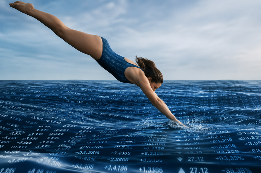 SHoF ESG data internship 2026 – diver swimming through digital data ocean